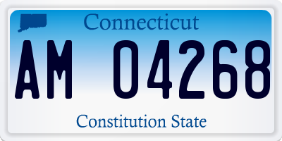CT license plate AM04268