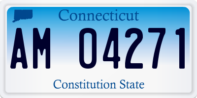 CT license plate AM04271