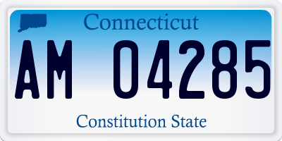 CT license plate AM04285