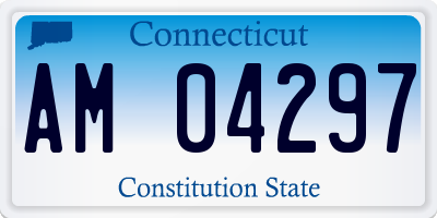 CT license plate AM04297