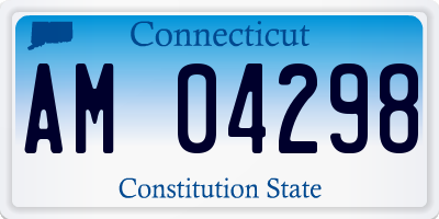 CT license plate AM04298