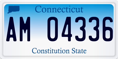 CT license plate AM04336