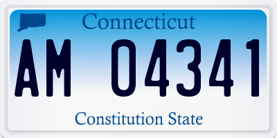 CT license plate AM04341