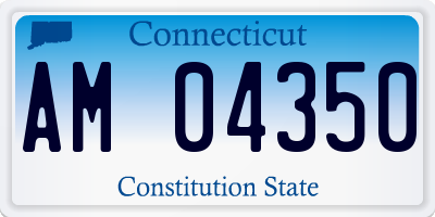 CT license plate AM04350