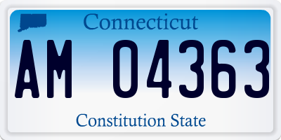 CT license plate AM04363