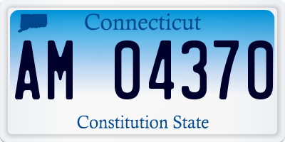 CT license plate AM04370