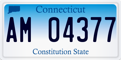 CT license plate AM04377