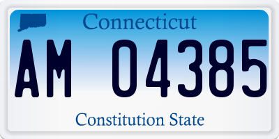 CT license plate AM04385