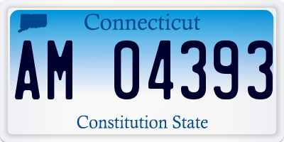 CT license plate AM04393