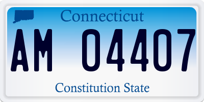 CT license plate AM04407