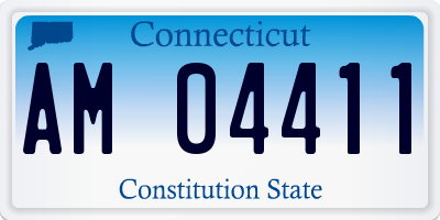 CT license plate AM04411