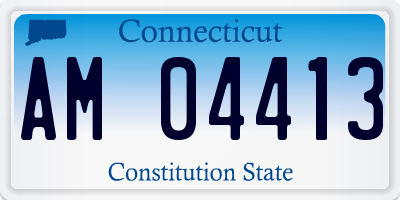 CT license plate AM04413