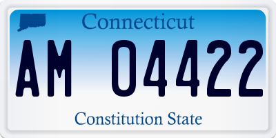 CT license plate AM04422