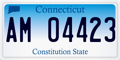 CT license plate AM04423