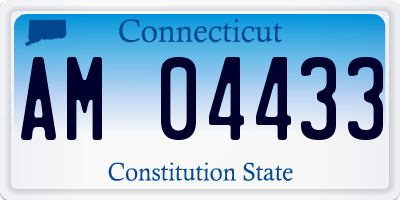 CT license plate AM04433