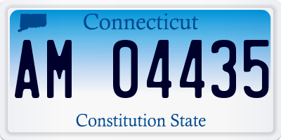 CT license plate AM04435