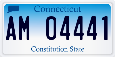 CT license plate AM04441