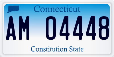 CT license plate AM04448