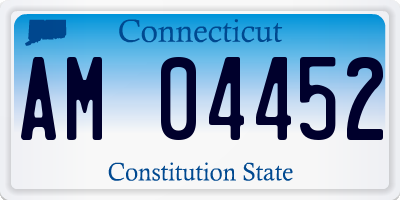 CT license plate AM04452