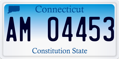 CT license plate AM04453