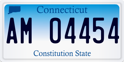 CT license plate AM04454