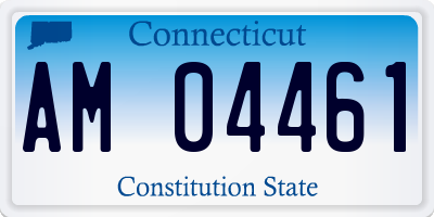 CT license plate AM04461