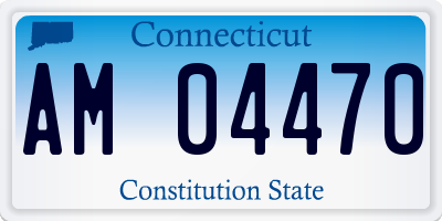 CT license plate AM04470