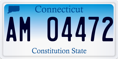 CT license plate AM04472