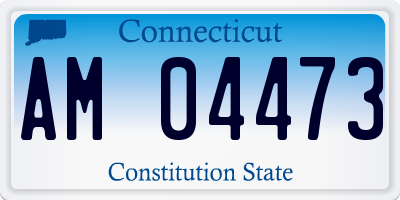 CT license plate AM04473