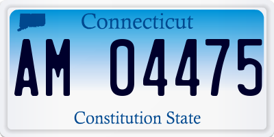 CT license plate AM04475