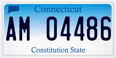 CT license plate AM04486