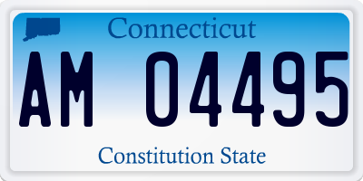 CT license plate AM04495