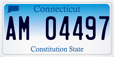 CT license plate AM04497