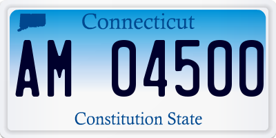 CT license plate AM04500