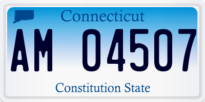 CT license plate AM04507