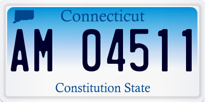 CT license plate AM04511