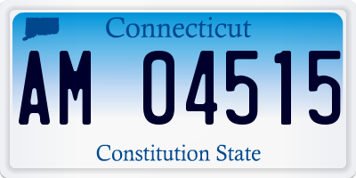 CT license plate AM04515