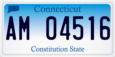 CT license plate AM04516