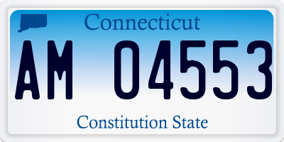 CT license plate AM04553
