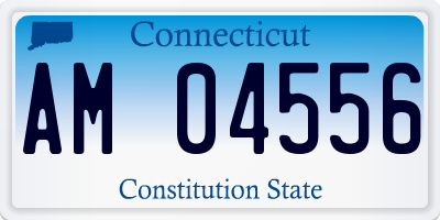 CT license plate AM04556