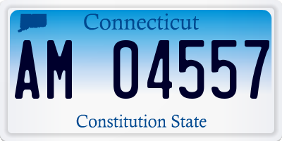 CT license plate AM04557