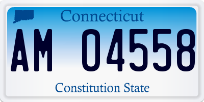 CT license plate AM04558