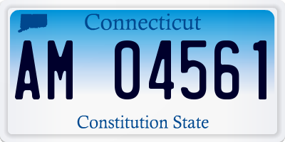 CT license plate AM04561
