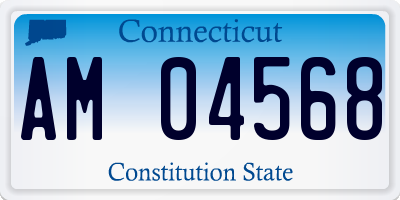CT license plate AM04568