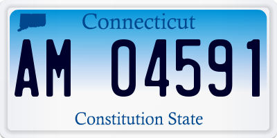 CT license plate AM04591