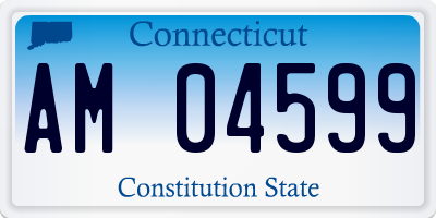 CT license plate AM04599