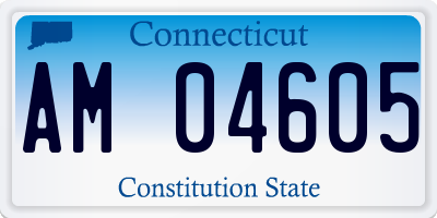 CT license plate AM04605