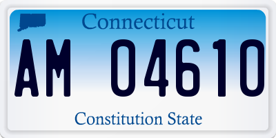 CT license plate AM04610