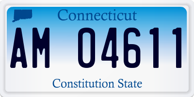 CT license plate AM04611