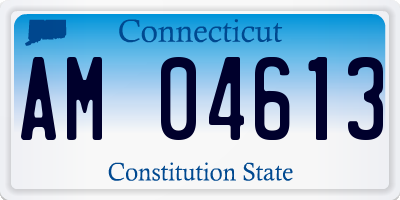 CT license plate AM04613